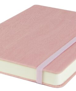 Alternative view of Red Co. 5” x 7” Embossed Heart Textured Faux Leather Journal, 240 Lined Pages, Pink Pink Lined