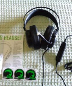 GAMEPOWER Warlord RGB Gaming Headset - 7.1 Virtual Surround Sound, Wired Headphones with 50MM Drivers, Noise Cancelling Mic for PC, PS4, PS5 - Ideal for Gamers, Black Head Set 20 81RH3m2gTiL