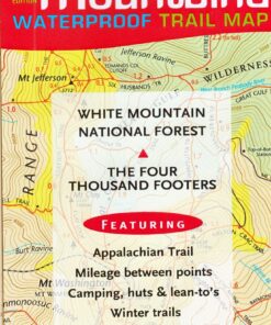 White Mountains Trail Map: New Hampshire & Maine