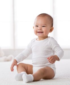 Gerber unisex-baby Multi-pack Long-sleeve Onesies Bodysuit Mitten Cuff Sizes 0-3 Months 3-pack Mitten Cuff 19 81RHuzhNsHL 1