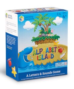Learning Resources Alphabet Island, Letter & Sounds Game, Language Development Toy, Alphabet Learning Toys, ABC Board Games for Kids, Ages 4+ 18 81RIaCBsGL