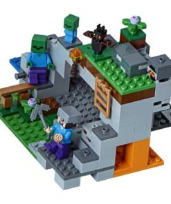 LEGO Minecraft The Zombie Cave 21141 Building Kit with Popular Minecraft Characters Steve and Zombie Figure, separate TNT Toy, Coal and more for Creative Play for 84 months to 168 months (241 Pieces) 15 81RJCdAWHtL