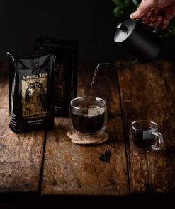 Death Wish Coffee Valhalla Java Odinforce Blend - Ground Dark Roast - Extra Kick of Caffeine- Arabica & Robusta Coffee Beans - Dark Roast Coffee - 2 Bags (12oz.) 23 81RK0kEvmzL