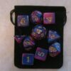 Cosmic (Purple / Blue) RPG D&D Dice Set: 7 + 3d6 = 10 polyhedral die plus bag! 12 81RKwnk3GJL