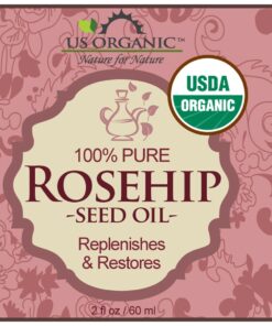 US Organic Rosehip Seed Oil, USDA Certified Organic, Cold Pressed, Virgin Organic, Amber Glass Bottle and Glass Eye Dropper for Easy Application - 2 oz (56 ml) 2 Fl Oz (Pack of 1) 12 81RKx3QjECL