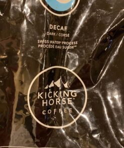 Kicking Horse Coffee, Decaf, Swiss Water Process, Dark Roast, Whole Bean, 2.2 Pound - Certified Organic, Fairtrade, Kosher Coffee, 35.2 Ounce, Decaf - Dark Roast 2.2 Pound (Pack of 1) 42 81RL0smpcL