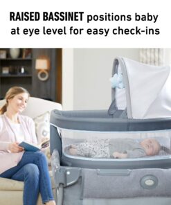 Graco Pack ‘n-Play Travel Dome LX-Playard | Features Portable Bassinet, Redmond w/ Raised Dome 30 81RNMyypveL