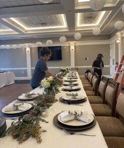 LIHAO 12 Inch White Round Paper Lanterns (10 Pack) 31 81RPFfLIuJL