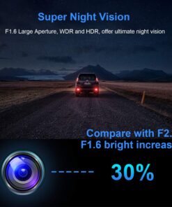 Dash Cam 1080P Full HD 3 Inch Dashboard Camera Car Recorder with 32GB Card 170°Wide Angle Dashcam Driving Loop Recording G-Sensor 54 81RQnxPN6fL