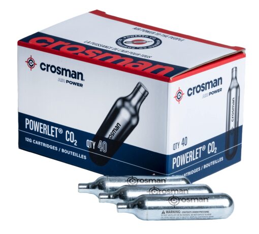 Crosman 40-Count 12-Gram CO2 Cartridges For Air Rifles And Air Pistols 23140-N