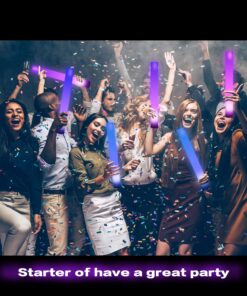 Fun Central 12 Pack - LED Supreme Foam Stick Baton Bulk - Light Up Batons for Wedding, Concert and Party - Multicolor 23 81RRwR H5vL