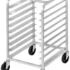 Channel Manufacturing 426A 7 Pan Aluminum End Load Half Height Sheet / Bun Pan Rack - Assembled 17 81RSOiYFmRL