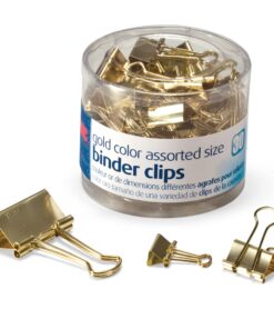 Officemate OIC Officemate Assorted Size Binder Clips (OIC31022) Gold 23 81RSQmjD1GL
