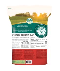 Alternative view of Oxbow Animal Health Western Timothy Hay - All Natural Hay for Rabbits, Guinea Pigs, Chinchillas, Hamsters & Gerbils -Veterinarian Recommended- Grown in the USA-90 oz. 5.62 Pound (Pack of 1)