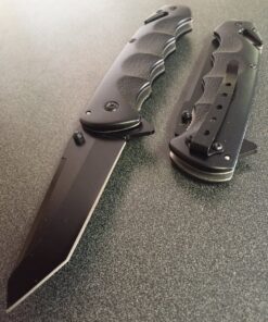 Snake Eye Tactical Black Tanto Blade Spring Assisted Tactical Folding Pocket Knife 9 81RTSeGzgL