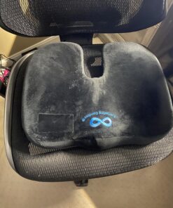 Everlasting Comfort Seat Cushion for Lower Back Pain Relief - Enhances Posture & Support, Provides All-Day Comfort - Non-Slip Tailbone Pain Relief Cushion - Multi-Use Car, Gaming, Office Chair Cushion Black (Flagship Cushion) The Original Memory Foam 33 81RTY9W42WL
