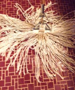 Genuine Joe-GJO54201 Cotton Wet Mop with Handle 60" Width x 0.94" Height; Cotton HeadWood Handle – Lightweight 16 81RTiKMacYL