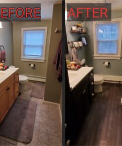 Tivoli II Self Adhesive Vinyl Floor Planks, 10 Pack - 6" x 36", Silver Spruce - Peel & Stick, DIY Flooring - Natural Wood Grain Feel for Kitchen, Dining Room & Bedrooms by Achim Home Decor Wood look 10 Planks 47 81RXNmHZ1aL