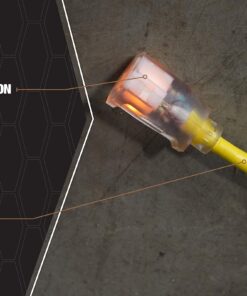 Southwire 2588SW0002 Outdoor Cord-12/3 SJTW Heavy Duty 3 Prong Extension Cord-for Commercial Use (50'; Yellow); 50 Feet 50 ft 23 81RXtUJZ2lL