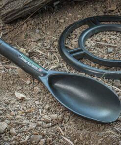 SE 2-in-1 Gold Prospecting Beach Sand Scoop with Non-Marring Brass Metal Detecting Probe, Black 13 81RYLpjqiL