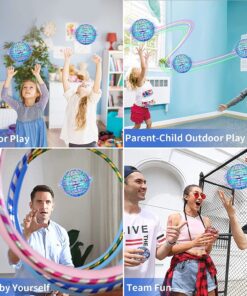 KERNFY 2023 Flying Orb Ball Toys, Hover Ball Toys Flying Mini Spinner Drone Hand Controlled Mini Drone Globe Shape Spinning Safe for Kids Adults (Blue) Blue 6 81RbxuiOnQL