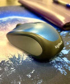 Logitech M317 Wireless Mouse, 2.4 GHz with USB Receiver, 1000 DPI Optical Tracking, 12 Month Battery, Compatible with PC, Mac, Laptop, Chromebook - Blue 21 81Rcpc94NL