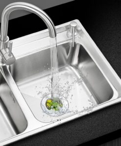 Fengbao 2PCS Kitchen Sink Strainer - Stainless Steel, Large Wide Rim 4.5" Diameter 31 81ReTbwUfZL