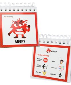 The Original Mood Flipbook for Kids; 20 Different Moods/Emotions; Autism; ADHD; Help Kids Identify Feelings and Make Positive Choices; Laminated Pages (Monster Flipbook) MONSTER (Large - 6.75 x 6.75") 18 81RgWUY80L