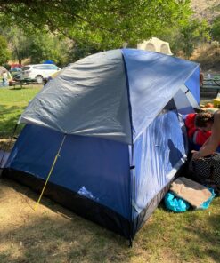 Pacific Pass 2/4/6 Person Family Dome Tent with Removable Rain Fly, Easy Setup for Camp Outdoor Navy Blue 4 Person 33 81RjRyZI0rL