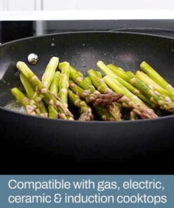 All-Clad HA1 Hard Anodized Nonstick Cookware Set 10 Piece Induction Oven Broiler Safe 500F, Lid Safe 350F Pots and Pans Black 10-Piece 19 81RjbJkvcJL