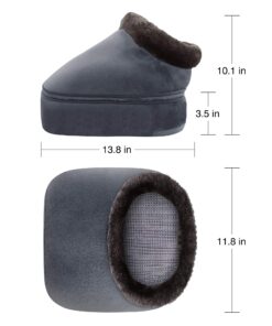 COMFIER Shiatsu Foot Massager with Heat- Kneading Back Massager with Heating Pad, Heated Foot Warmer, Electric Feet Massager Machine for Plantar Fasciitis,Neuropathy,Foot Stress Relief Gray 24 81RjpjAszcS
