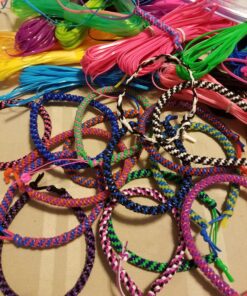 Pepperell Rexlace Cord 450 FT 2 Rings 6 Lanyard Snaps EZ Gimper Beading Line Kit - Neon 1 Pack 6 81Rk8fubvVL