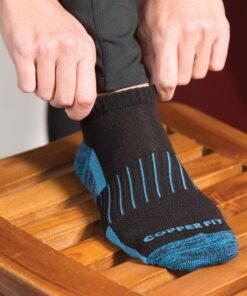 Copper Fit Ankle Length Sport Socks Small-Medium Black 11 81Rl1MkT tL