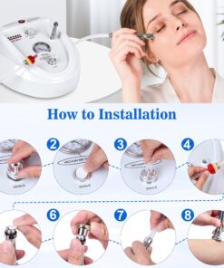 Kendal Professional Diamond Microdermabrasion Machine, Dermabrasion Facial Skin Care Equipment, Also Good for Home Use AC 110V HB-SF01 32 81RmlDTqBJL