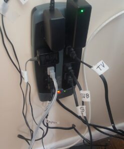 Tripp Lite TLP1008TEL 10 Outlet Surge Protector Power Strip, 8ft Cord, Tel/DSL Protection, RJ11, & Dollar 150,000 Insurance Silver 10 Outlets Phone 25 81RoA9WRz9L