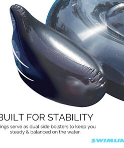 Swimline 90628 Giant Black Swan Inflatable Ride-On Pool Float Large Black Swan Ride-On Float 8 81RpUtVkzeL