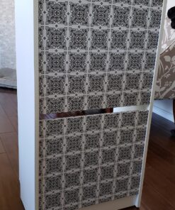 Magic Cover Premium Adhesive Vinyl Contact Shelf Liner and Drawer Liner, 18"x9', Julien Black and White 20 81RqMja2BtL