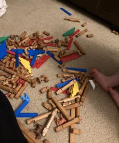 Lincoln Logs Centennial Edition Tin Amazon Exclusive-150+ Pieces-Real Wood-Ages 3+-Best Retro Building Gift Set for Boys/Girls-Creative Construction Engineering-Top Blocks Kit-Preschool Education Toy 47 81RqxsQzYhL