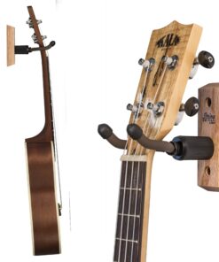 Alternative view of String Swing Ukulele Wall Mount Stand for Mandolin Ukele – Concert Pineapple Soprano Tenor and Baritone Compatible – Case Alternative Kit for Home or Studio - Oak 1 Pack