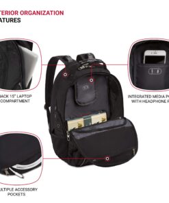 SwissGear ScanSmart Laptop Backpack - Black 13 81RtKvWe0DL