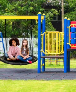Alternative view of Sorbus Saucer Tree Swing- Kids Outdoor Disc Round Swing - 40" Heavy Duty 220lbs Seat- Easy Install Flying Saucer Web Circle Swing- Perfect for Gift,Playground, Birthday, Xmas, IndoorOutdoor Tire Swing Mat Seat 40"