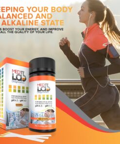 pH Test Strips 4.5 to 9.0 (200 ct) for Urine and Saliva Body pH Testing. Urinalysis Reagent Test Strips for Acidity and Alkalinity. Alkaline Diet Food and Acid pH Testing 30 81RvFFMzQML