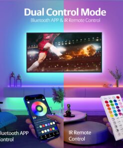 LED Lights for Bedroom, 100ft(2 Rolls of 50ft) LED Strip Lights, Music Sync Color Changing Led Lights with APP & IR Remote Control for Bedroom Room Home Decor Party Festival… 100FT-2rolls 22 81RvsPXMtNL