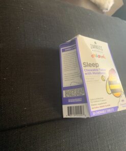 Zarbee's Kids 1mg Melatonin Chewable Tablet, Drug-Free & Effective Sleep Supplement, Easy to Take Natural Grape Flavor Tablets for Children Ages 3 and Up, 30 Count Grape Tablets, 30ct 37 81RyXYmAw6L