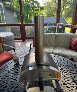 ooni Fyra 12 Wood Fired Outdoor Pizza Oven - Portable Hard Wood Pellet Pizza Oven - Ideal for Any Outdoor Kitchen - Outdoor Cooking Pizza Maker - Backyard Pizza Ovens - Countertop Pizza Oven 37 81RzT8TYmNL