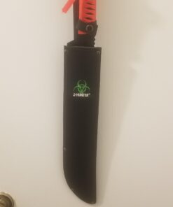 Z Hunter ZB-124RD Fantasy Fixed Blade Knife, Red/Black Blade, Red Cord-Wrapped Handle, 25-Inch Overall 11 81S01u7XvRL