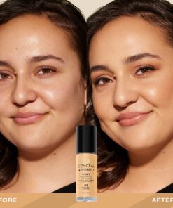 Milani Conceal + Perfect 2-in-1 Foundation + Concealer - Natural (1 Fl. Oz.) Cruelty-Free Liquid Foundation - Cover Under-Eye Circles, Blemishes & Skin Discoloration for a Flawless Complexion 02-Natural 24 81S0JLzUpFL
