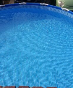 Intex 15ft X 48in Metal Frame Pool Set with Filter Pump, Ladder, Ground Cloth & Pool Cover 15-Feet by 48-inch 42 81S1n3i9RBL