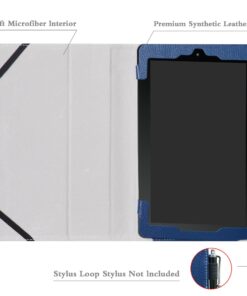 RCA 10 Viking Pro/Viking II/Cambio W101 V2 Case,Mama Mouth PU Leather Folio Stand Cover for 10 inch RCA 10 Viking Pro/Viking II/Cambio W101 (V2) 10.1" 2-in-1 Tablet,Dark Blue Dark Blue 11 81S2J 91uoL