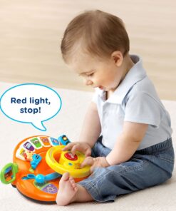 VTech Turn and Learn Driver Amazon Exclusive,Orange Orange Standard Packaging 35 81S3DykbLsL